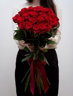 25 голландских роз EXPLORER