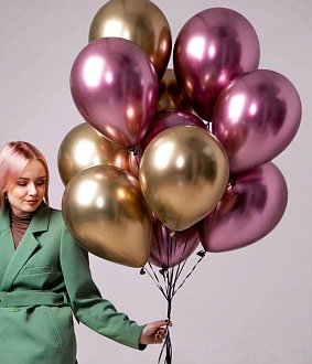 Набор шариков "Розовое золото"