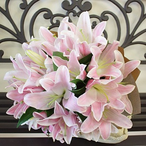 Розовые лилии