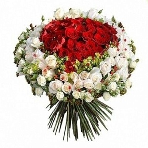 Букет из 151 розы "Космос"
