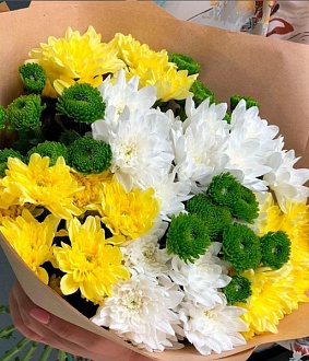 Букет хризантем "Летний микс"
