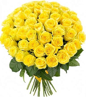 Букет из 51 желтой розы