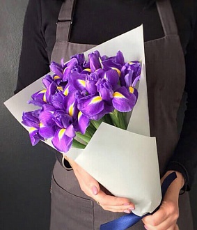 Букет из 15 ирисов