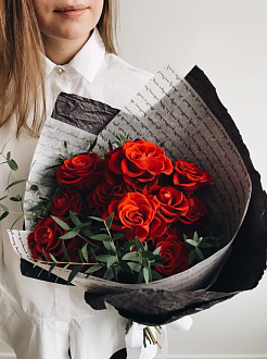 Композиция с розами "Боска"