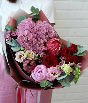 Фото Яркий букет "Настроение - Фиеста"