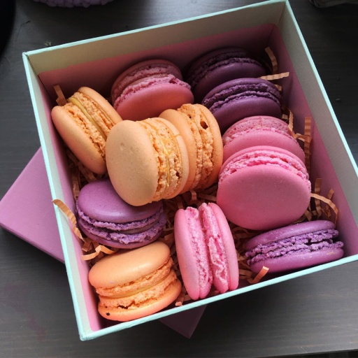 Праздничная коробочка с макаронс