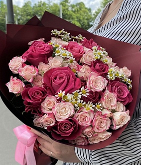 Букет из роз "От самого сердца"