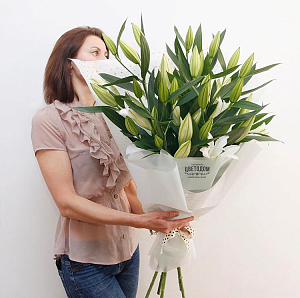 Букет "Снежные объятия"