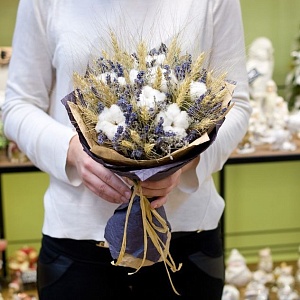 Зимний букет из сухоцветов