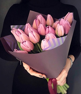 Букет в розовый тонах "Флёр"