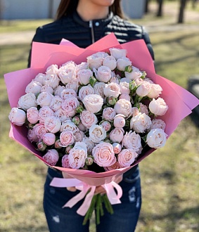 Букет из пионовидных роз "Мой Ангел"