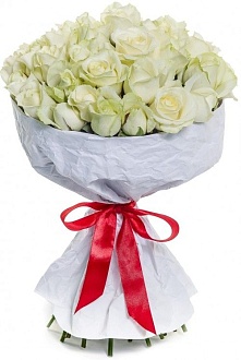 Букет роз "Вечерний Ургант" (Белый)