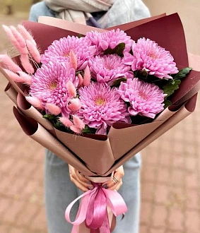 Необычный букет для мамы "Розовый Рафаэлло"