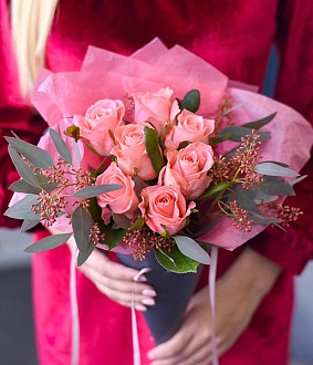 Букет "Розовый аромат"