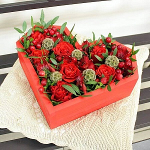 Фото Цветы в кашпо "Страстная осень"