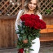 Букет из 19 Красных голландских роз 90см Букет из 19 Красных голландских роз 90см