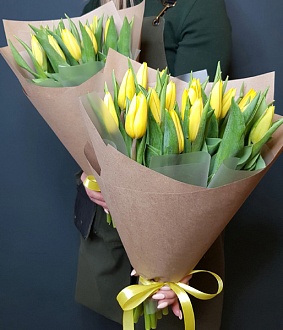 Букет из тюльпанов "Французский изыск"