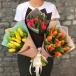 Композиция из тюльпанов "Теплый вечер в Париже" Композиция из тюльпанов "Теплый вечер в Париже"