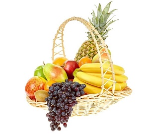 Подарочная корзина с фруктами "Южный город"