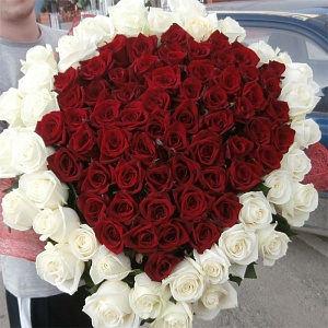 Букет из 101 розы "Страсть" (Исполнение 2)