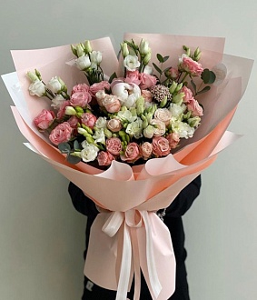 Букет в оранжевой гамме "Мечты Катрин"