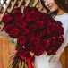 Яркий букет из 49 красных роз 70см