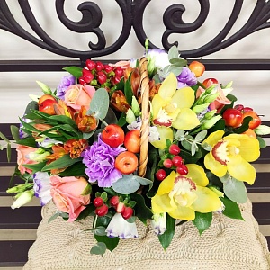 Фото Корзинка "Бабочки на лугу"