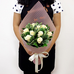 Букет с розами "Воздушное настроение"