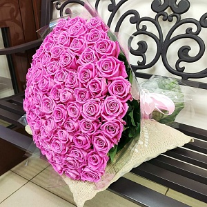 Большой букет роз "Розовые сны"