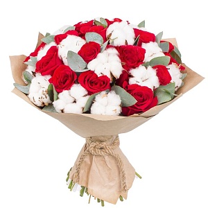 Новогодняя композиция с хлопком