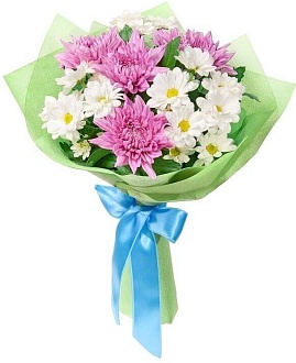 Букет хризантем "Мария"