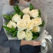 Розы в букете "Белый бриз" Фото Розы в букете "Белый бриз"