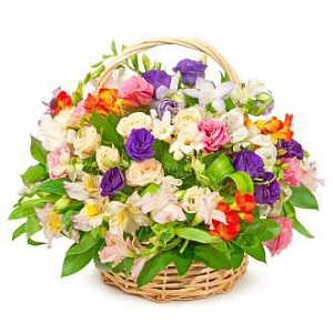 Фото Корзина Цветущий сад