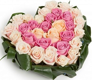 Кашпо в форме сердца "Танец роз"