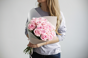 Букет из 21 розы Aqua