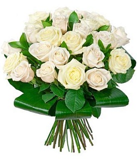 Букет роз "Белый снег"