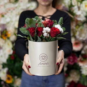 Настольная композиция "Зимний букет"